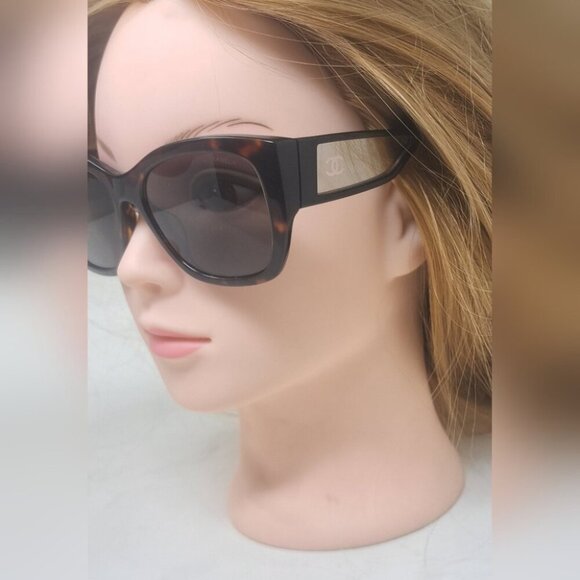 CHANEL Women's Sunglasses 5429 Havana Mirror Arms CC Logo 55-17-140 - Picture 16 of 16